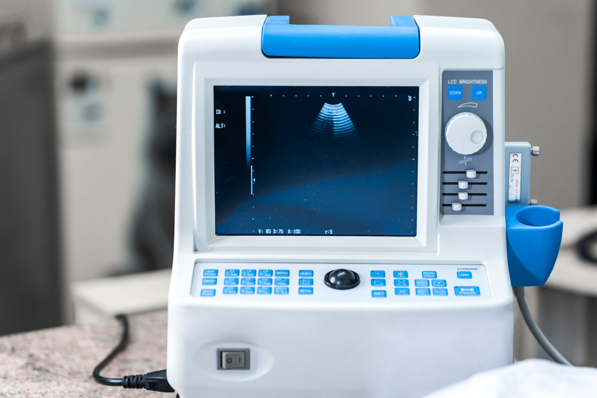 Professional,Equipment,Of,Veterinary,Clinics.,A,Mobile,Ultrasound,Diagnostic,Device